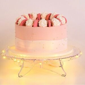 Lighted clear cake stand